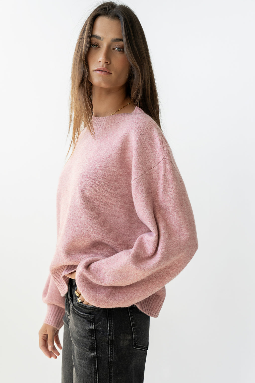 Josey Oversized Sweater in Pink - FINAL SALE