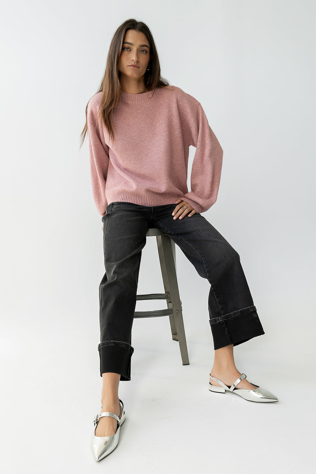 Josey Oversized Sweater in Pink - FINAL SALE