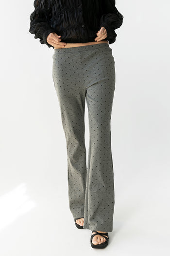 Chloe Polka Dot Pants in Charcoal - FINAL SALE