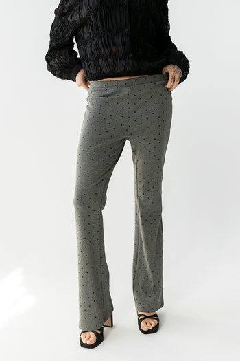 Chloe Polka Dot Pants in Charcoal - FINAL SALE