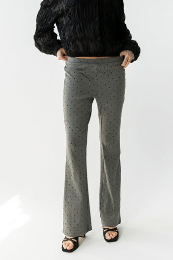 Chloe Polka Dot Pants in Charcoal - FINAL SALE