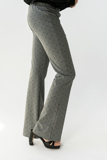 Chloe Polka Dot Pants in Charcoal - FINAL SALE