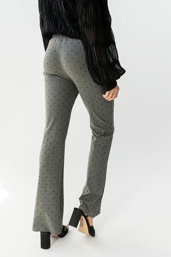 Chloe Polka Dot Pants in Charcoal - FINAL SALE