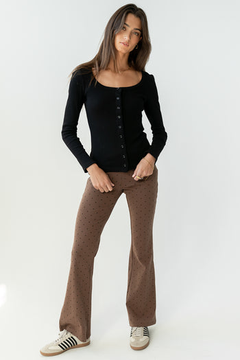 Chloe Polka Dot Pants in Brown - FINAL SALE