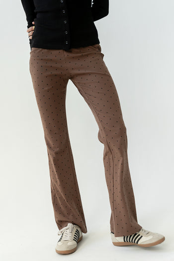 Chloe Polka Dot Pants in Brown - FINAL SALE