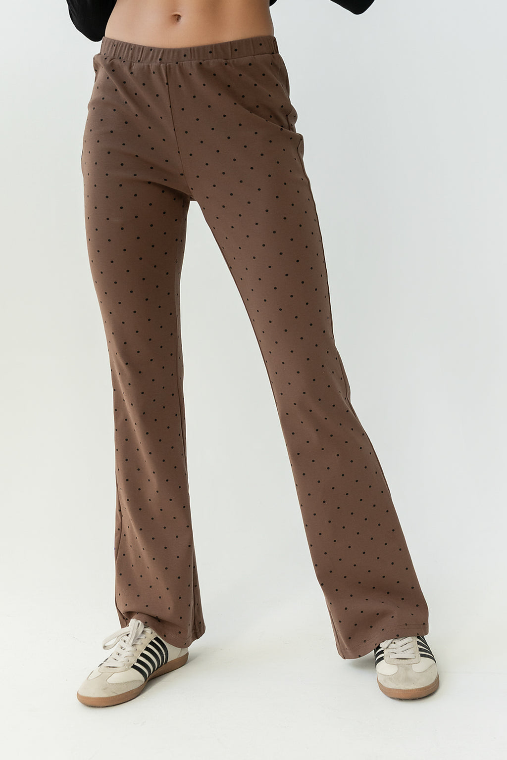 Chloe Polka Dot Pants in Brown - FINAL SALE Chloe Polka Dot Pants in Brown - FINAL SALE