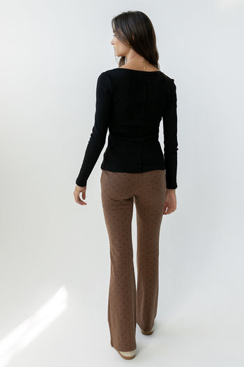 Chloe Polka Dot Pants in Brown - FINAL SALE