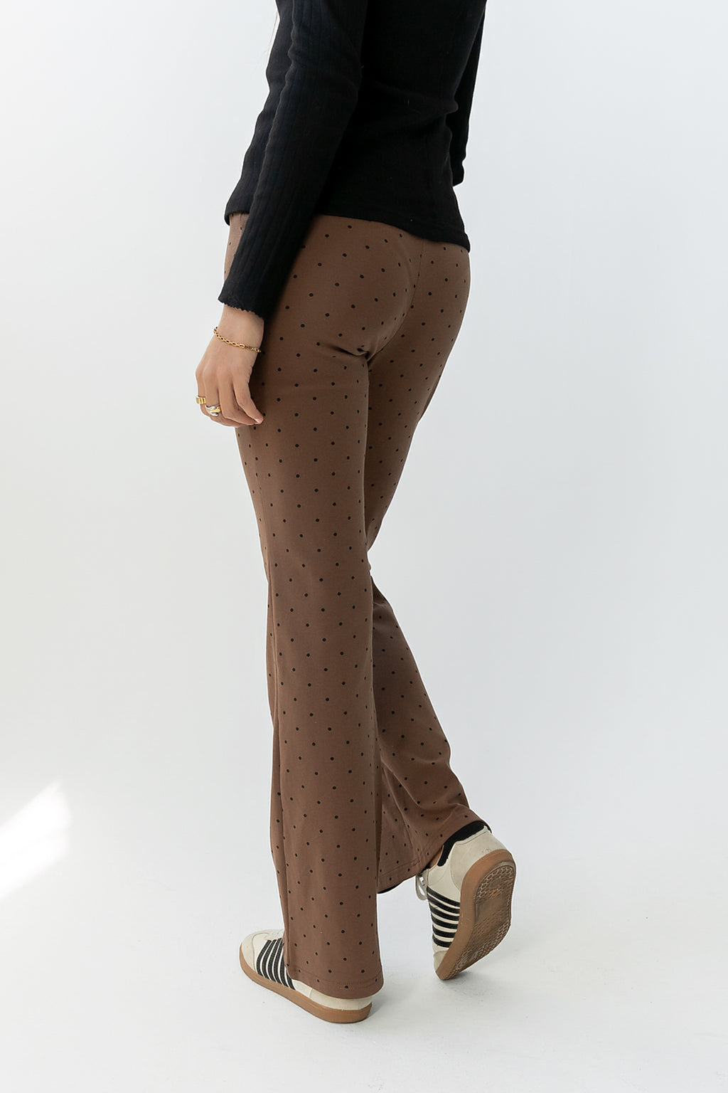 Chloe Polka Dot Pants in Brown - FINAL SALE