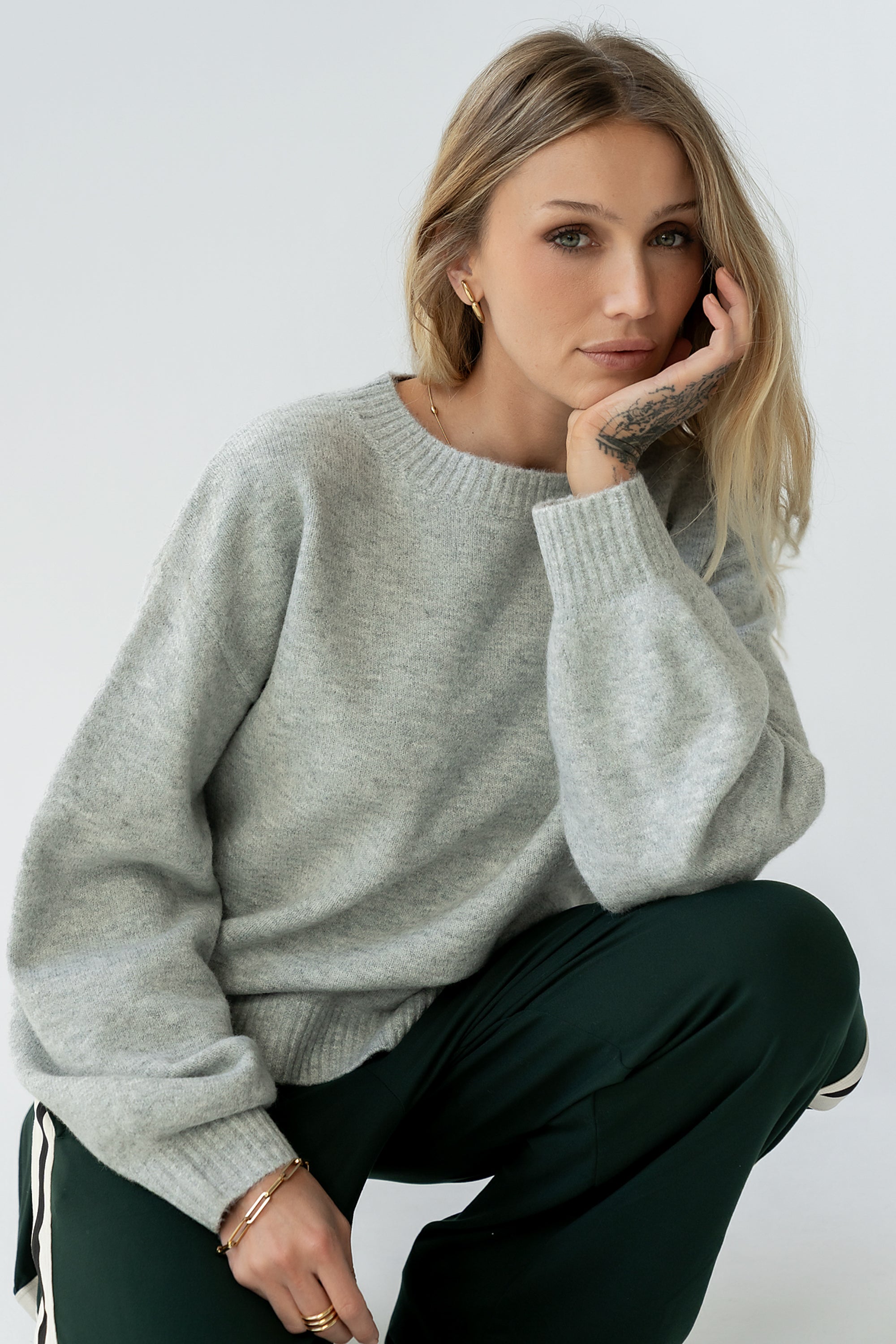 Josey Oversized Sweater in Grey