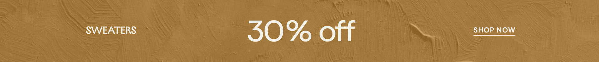 30% Off Sweaters