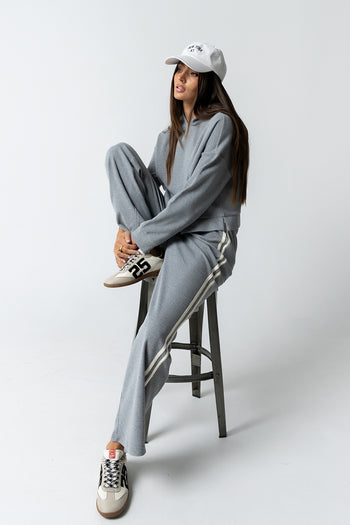 Kourtney Waffle Knit Pants in Grey - FINAL SALE