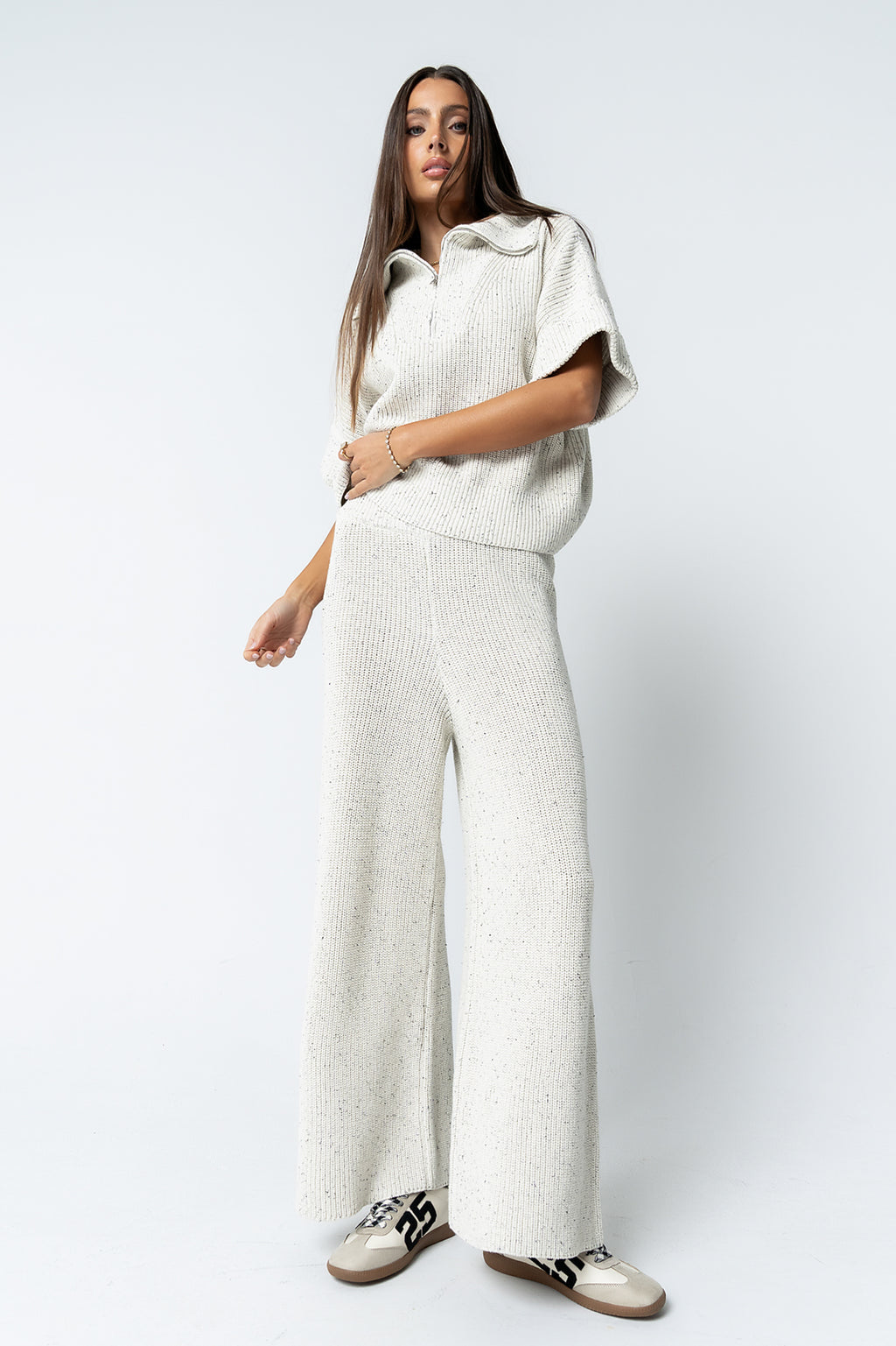 Jensen Speckled Wide Leg Pants