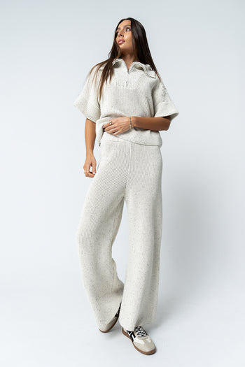 Jensen Speckled Wide Leg Pants