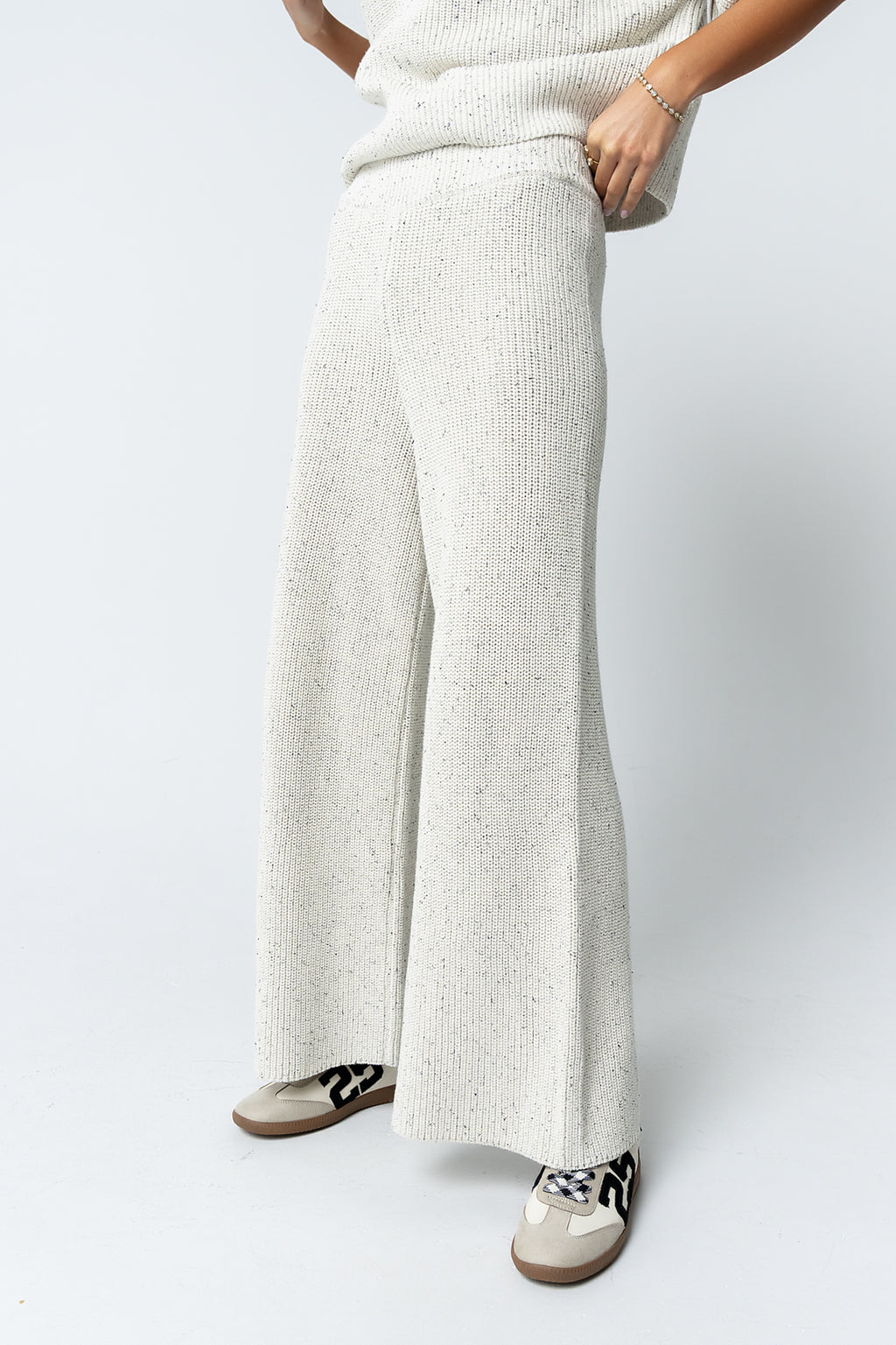Jensen Speckled Wide Leg Pants