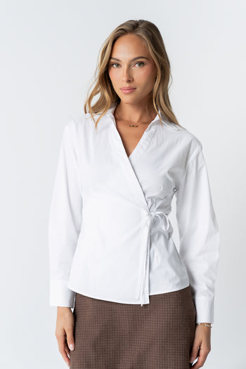 Kimmy Wrap Blouse
