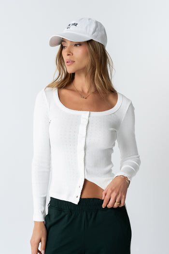 Pura Knit Top in White