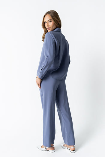 Tacie Button Up in Blue - FINAL SALE