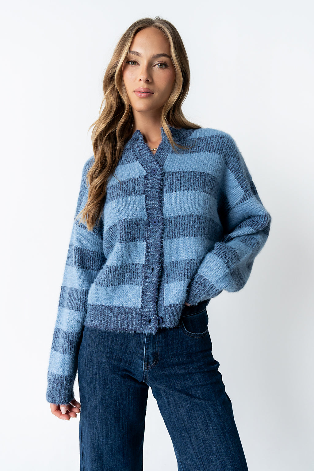 Russel Oversized Sweater in Blue - FINAL SALE