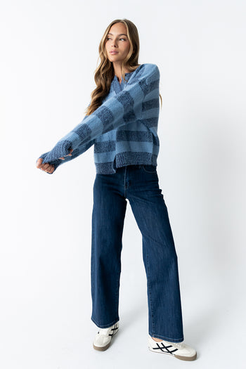 Russel Oversized Sweater in Blue - FINAL SALE