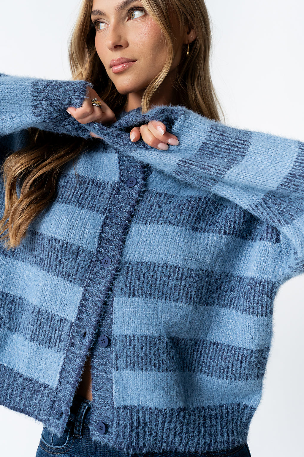 Russel Oversized Sweater in Blue - FINAL SALE