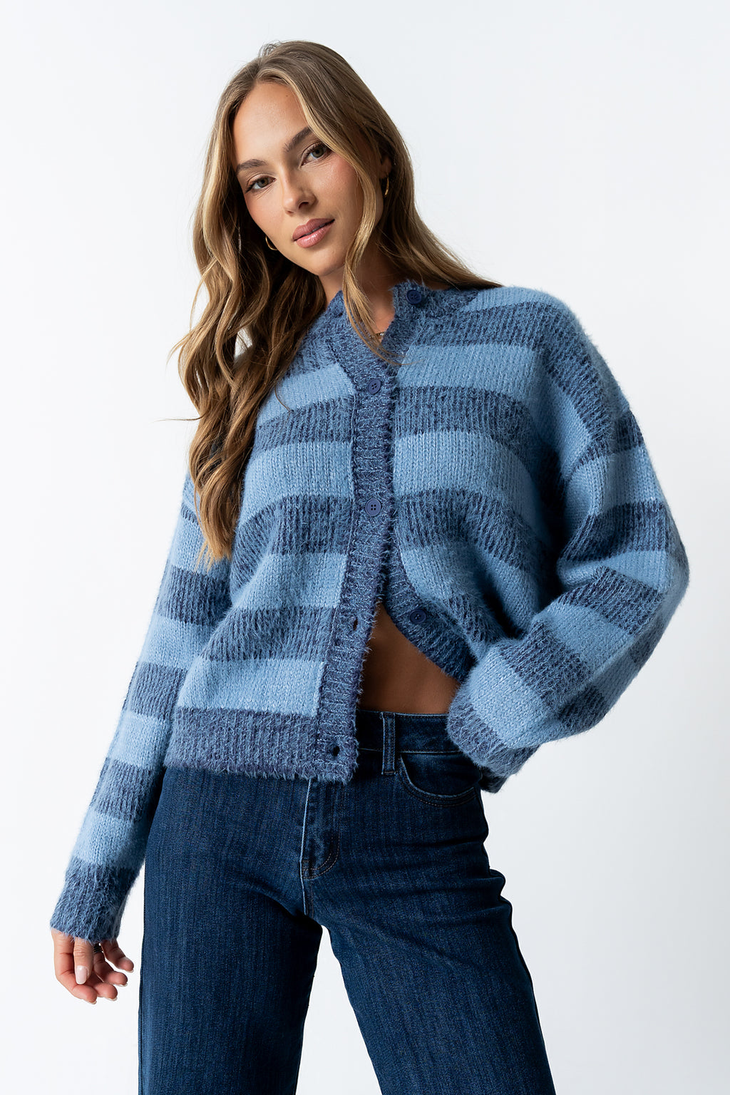 Russel Oversized Sweater in Blue - FINAL SALE