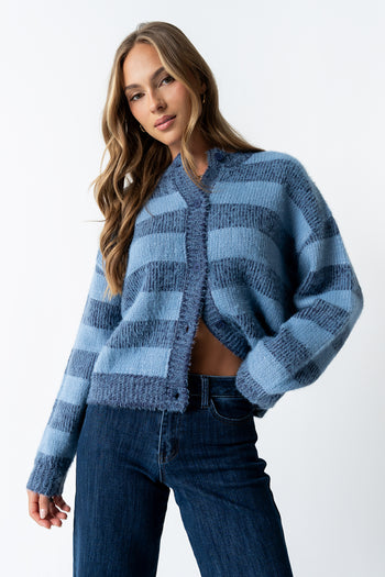 Russel Oversized Sweater in Blue - FINAL SALE