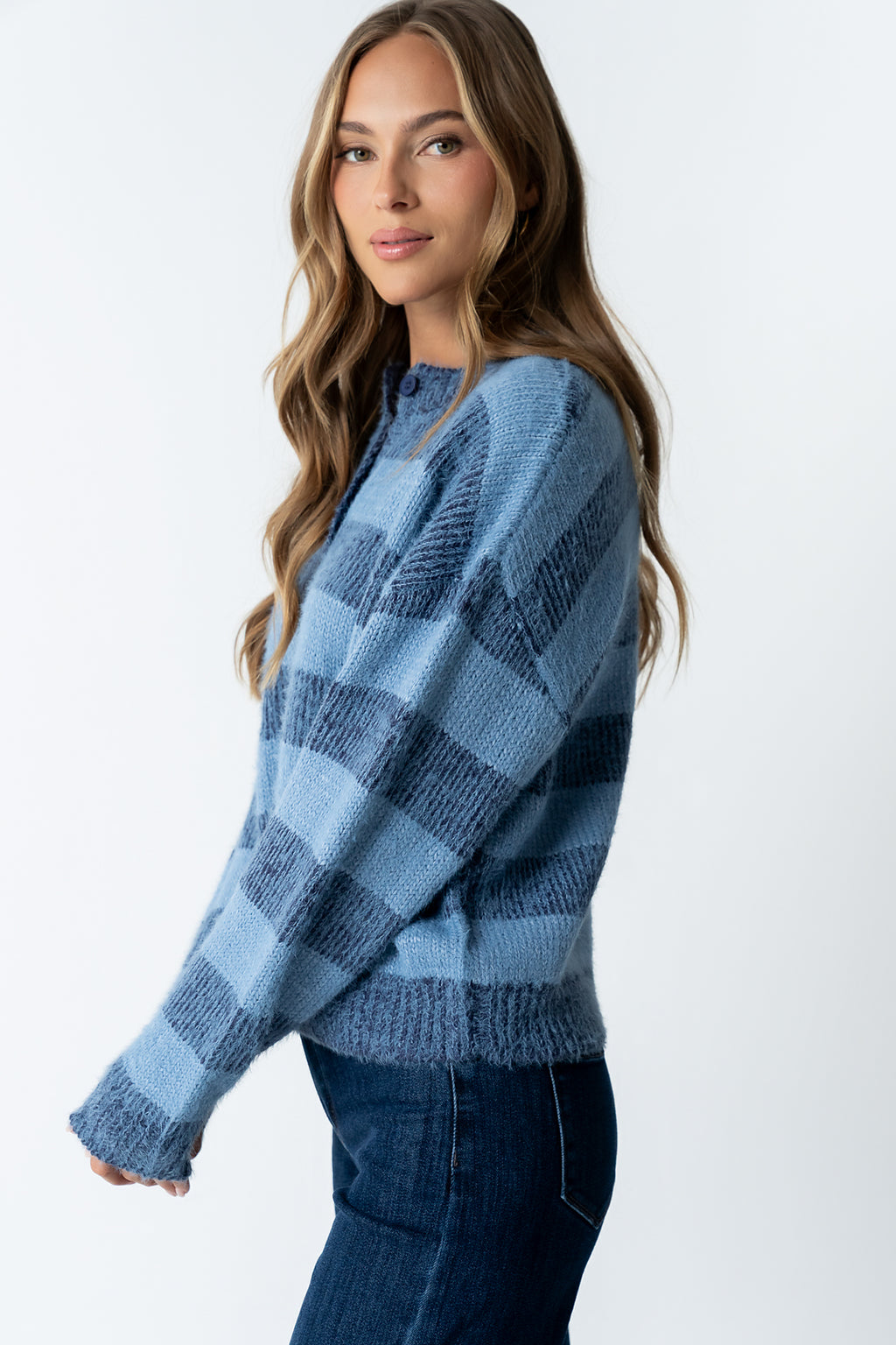 Russel Oversized Sweater in Blue - FINAL SALE