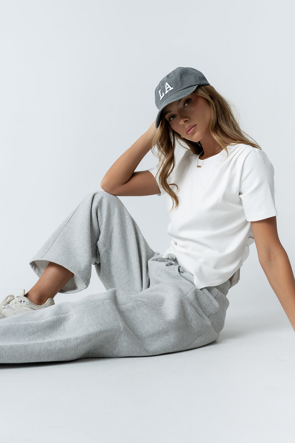 Stan Ruched Top in White - FINAL SALE