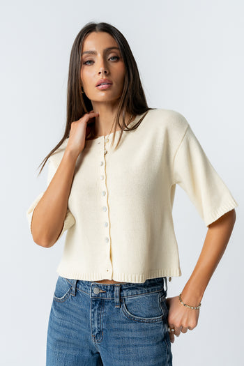 Macey Knit Sweater in Yellow
