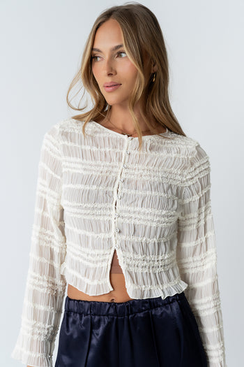 Marcus Chiffon Blouse in Cream