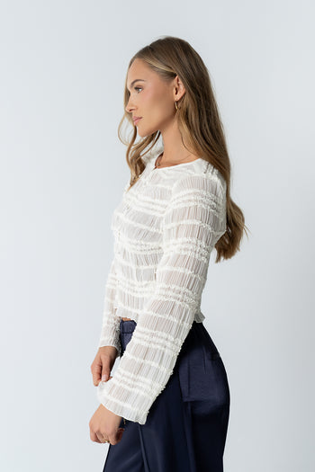 Marcus Chiffon Blouse in Cream