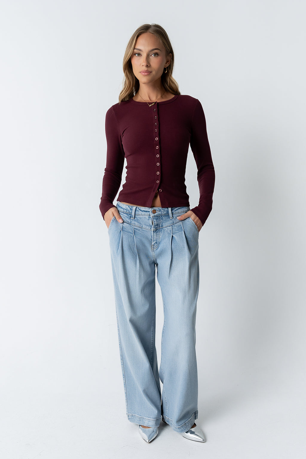 Stella Pleated Baggy Jeans - FINAL SALE