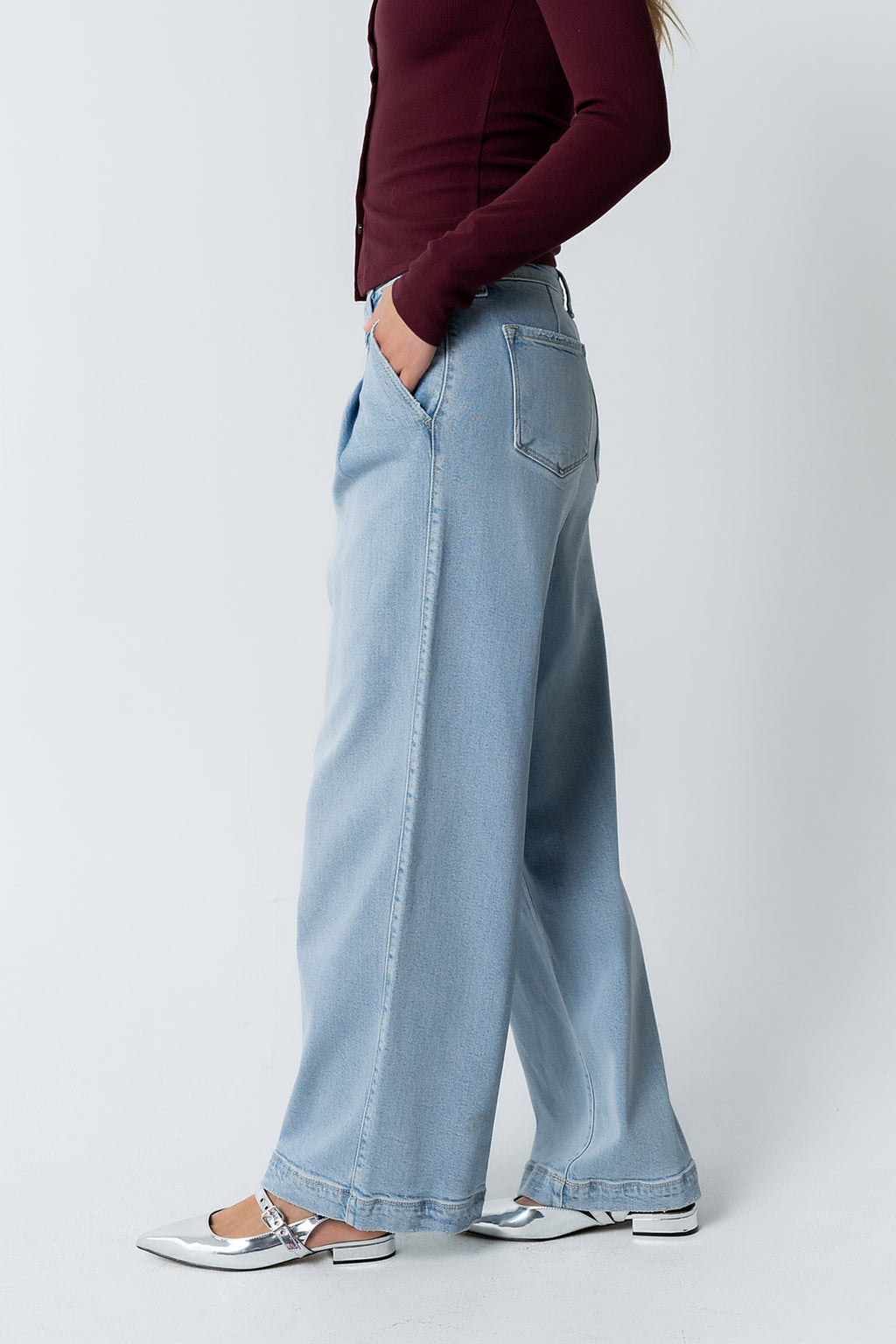 Stella Pleated Baggy Jeans - FINAL SALE
