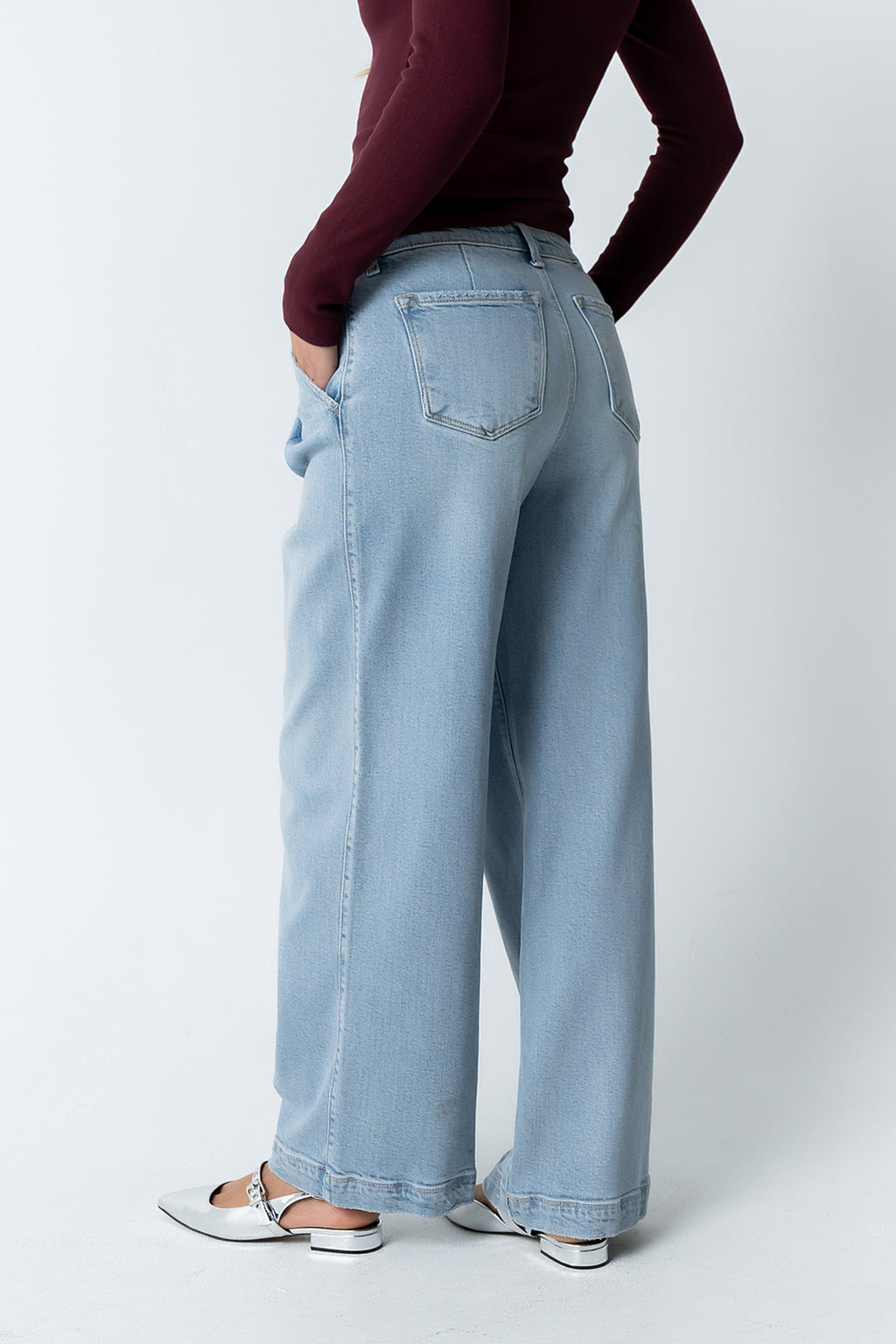 Stella Pleated Baggy Jeans - FINAL SALE