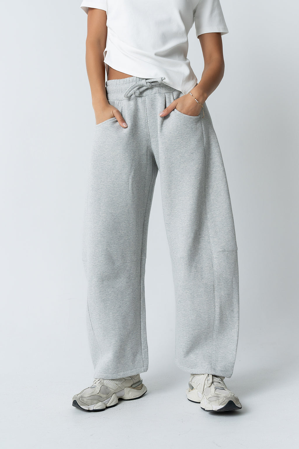 Maribel Barrel Sweatpants in Grey - FINAL SALE