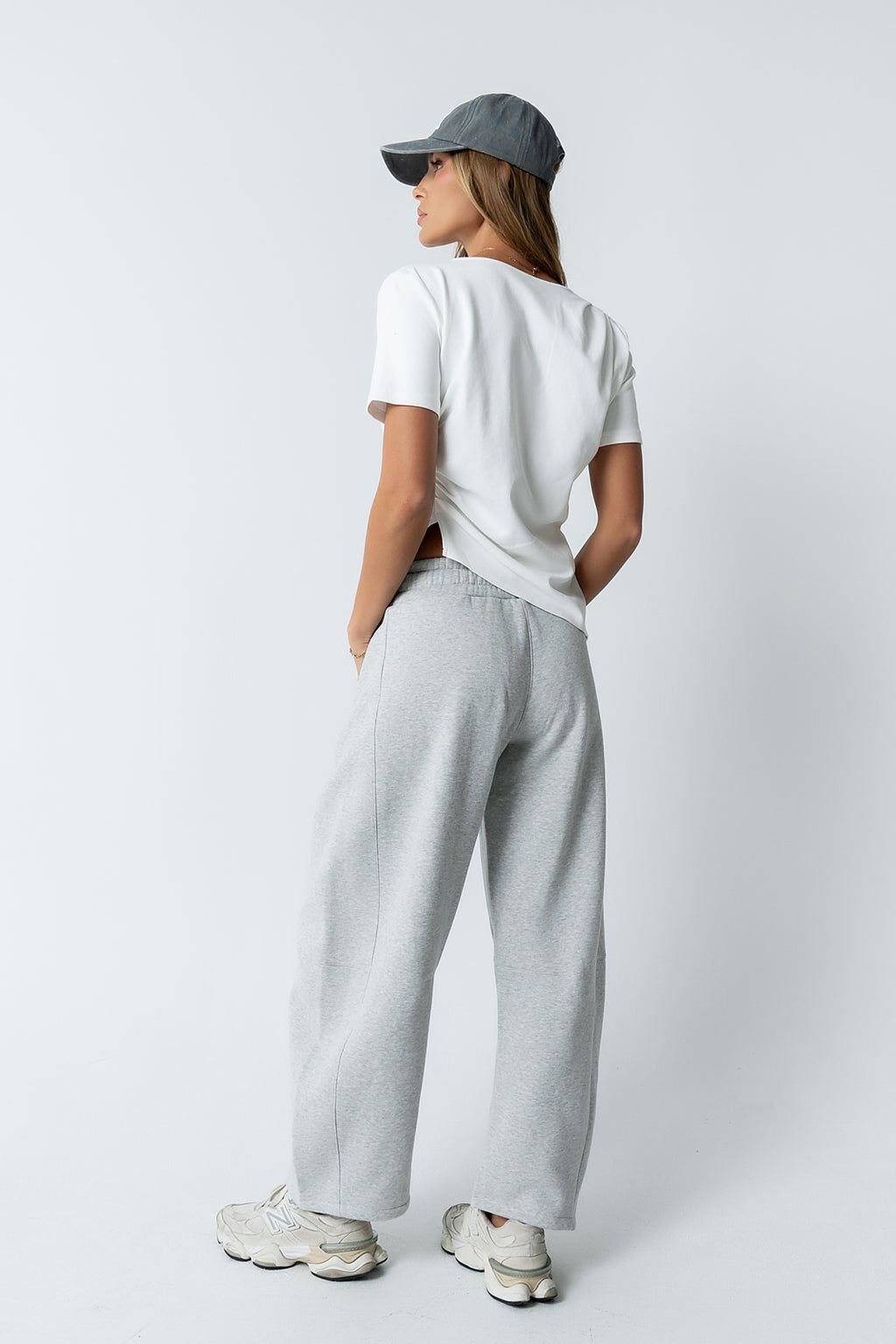 Stan Ruched Top in White - FINAL SALE