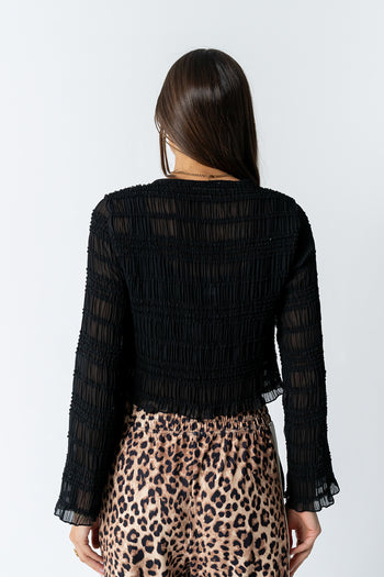 Marcus Chiffon Blouse in Black