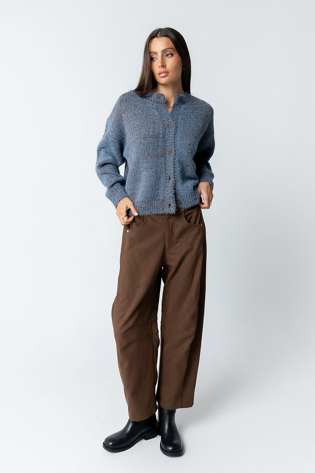 Russel Oversized Sweater in Brown - FINAL SALE