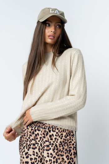 Leo Layered Sweater in Beige - FINAL SALE