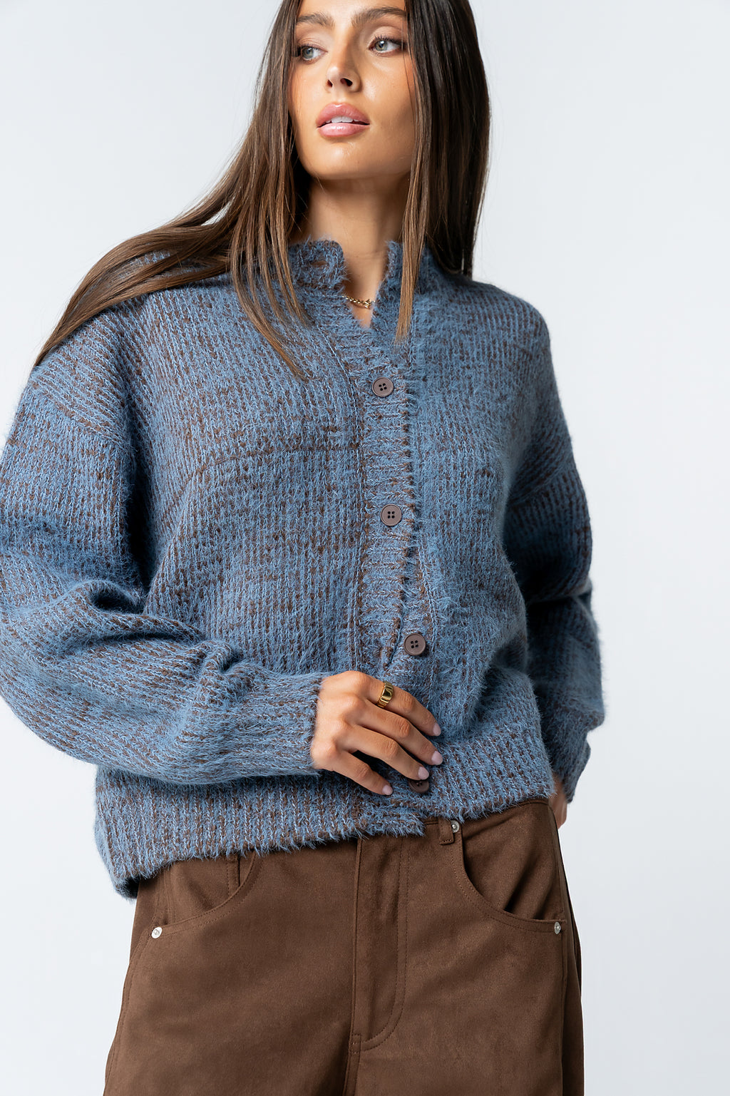 Russel Oversized Sweater in Brown - FINAL SALE
