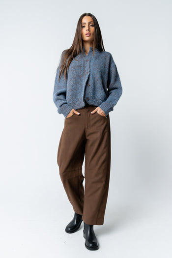 Warren Suede Barrel Pants - FINAL SALE
