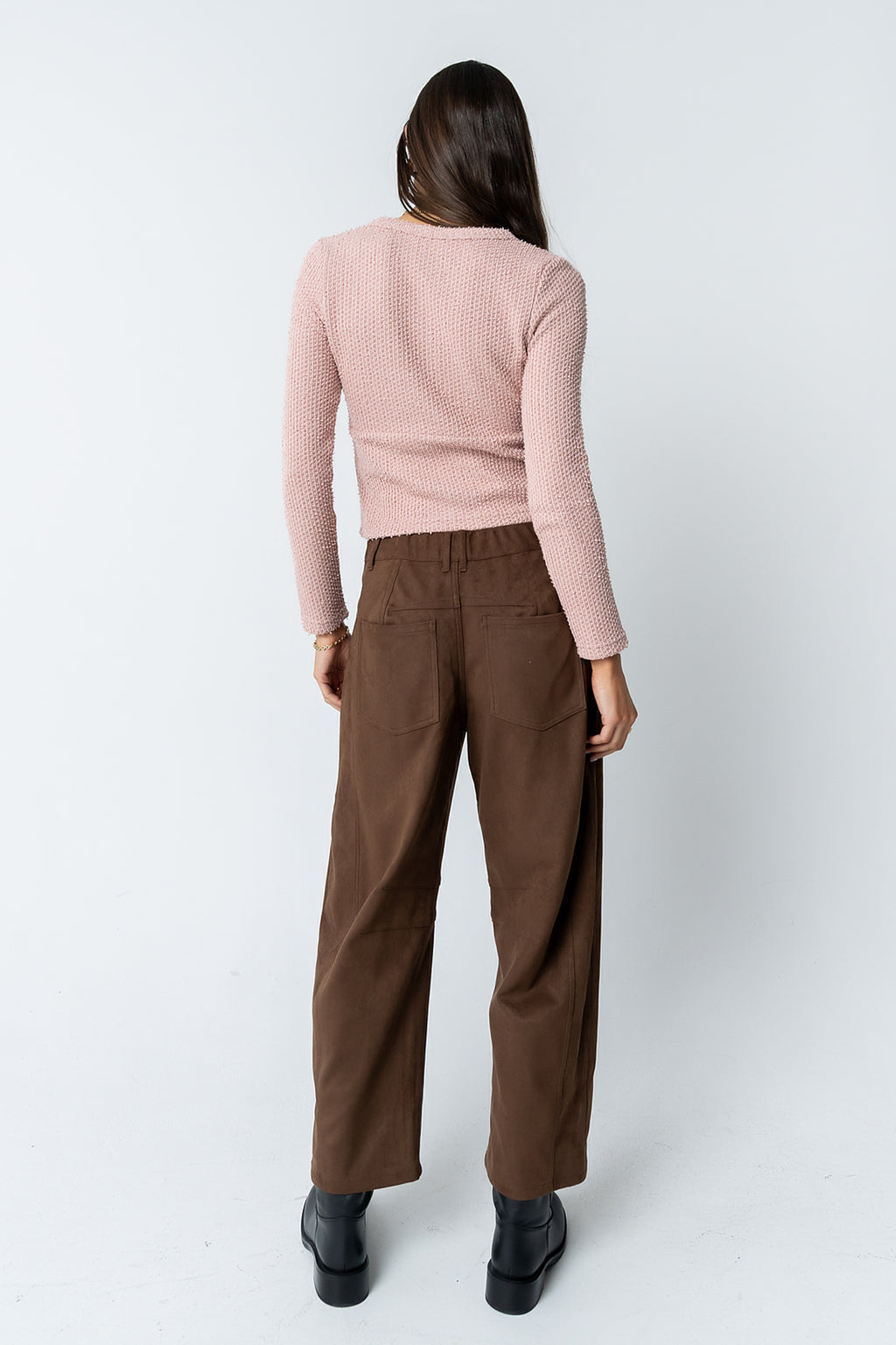 Mindy Button Front Sweater in Pink - FINAL SALE
