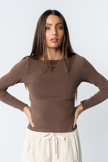 Theresa Top in Brown