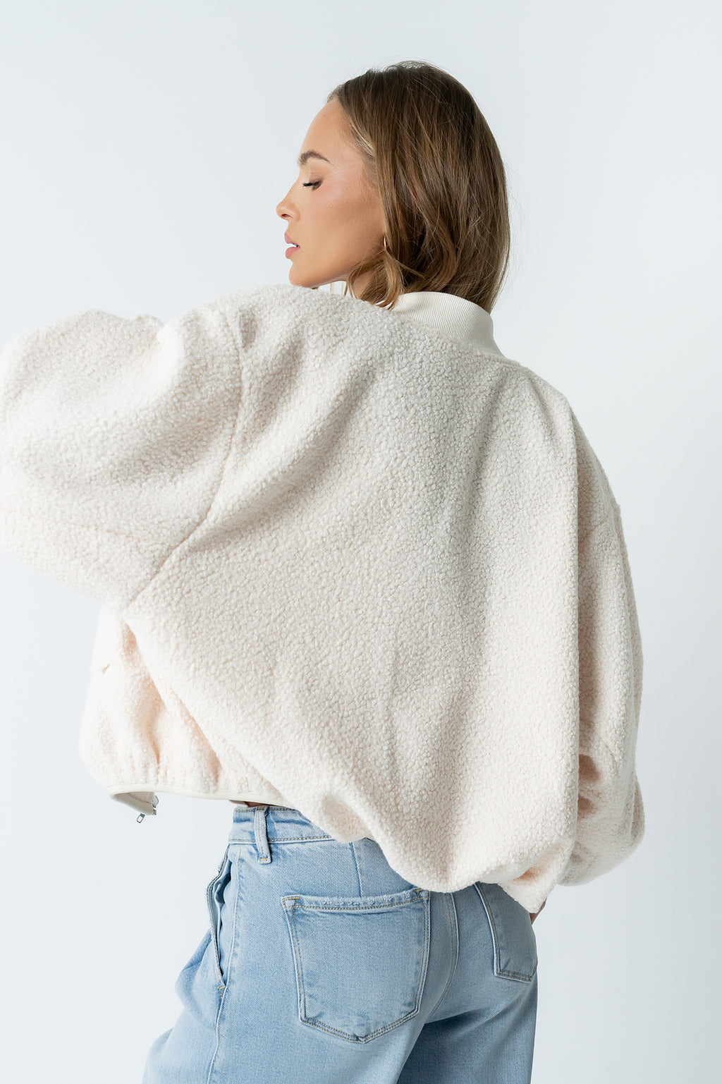 Lucie Sherpa Bomber Jacket