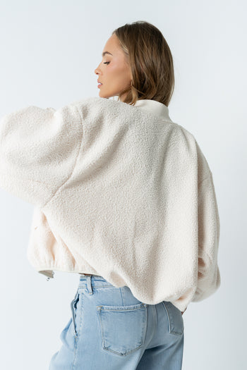 Lucie Sherpa Bomber Jacket