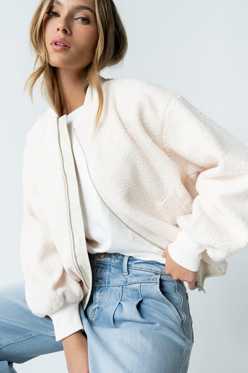 Lucie Sherpa Bomber Jacket