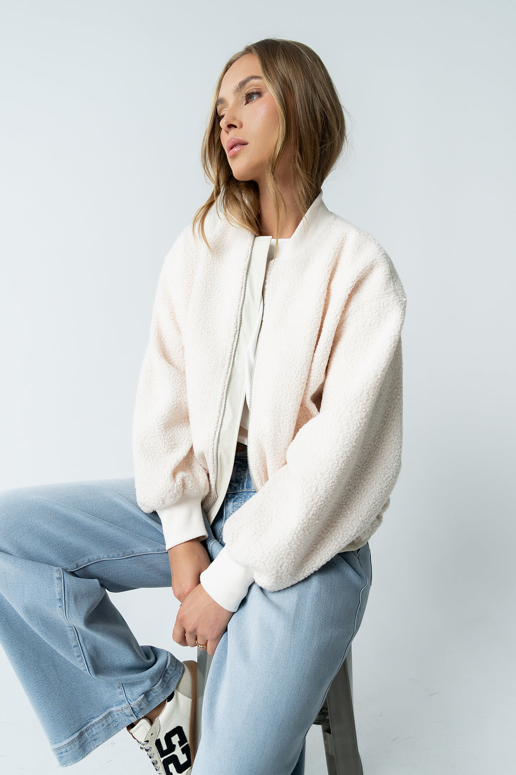 Lucie Sherpa Bomber Jacket