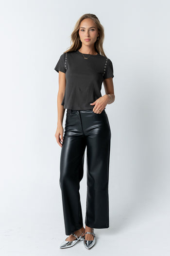 Dayna Vegan Leather Pants