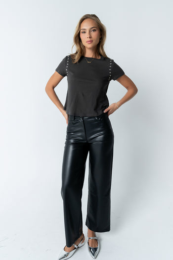 Dayna Vegan Leather Pants