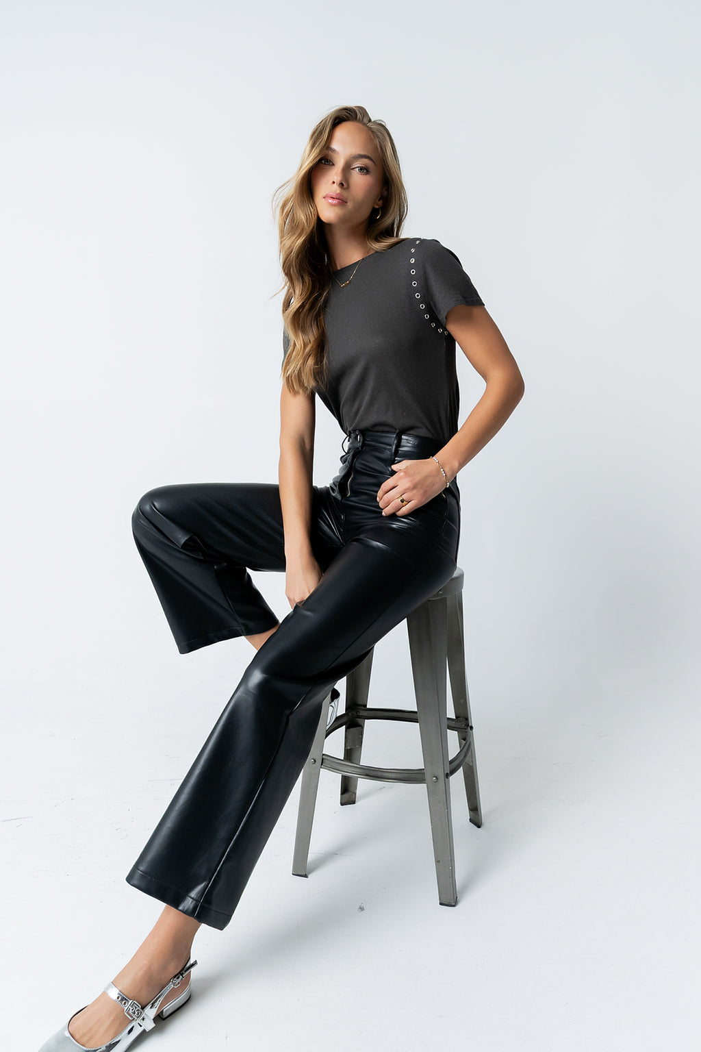 Dayna Vegan Leather Pants